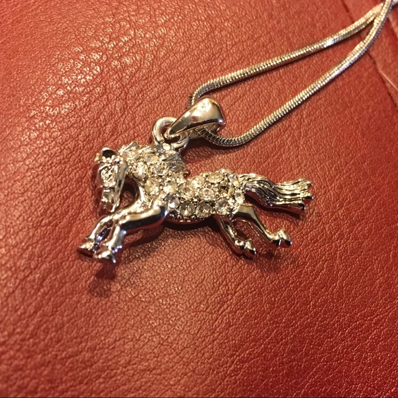 Horse Lovers Diamond Pendant Necklace - Picture 7 of 8